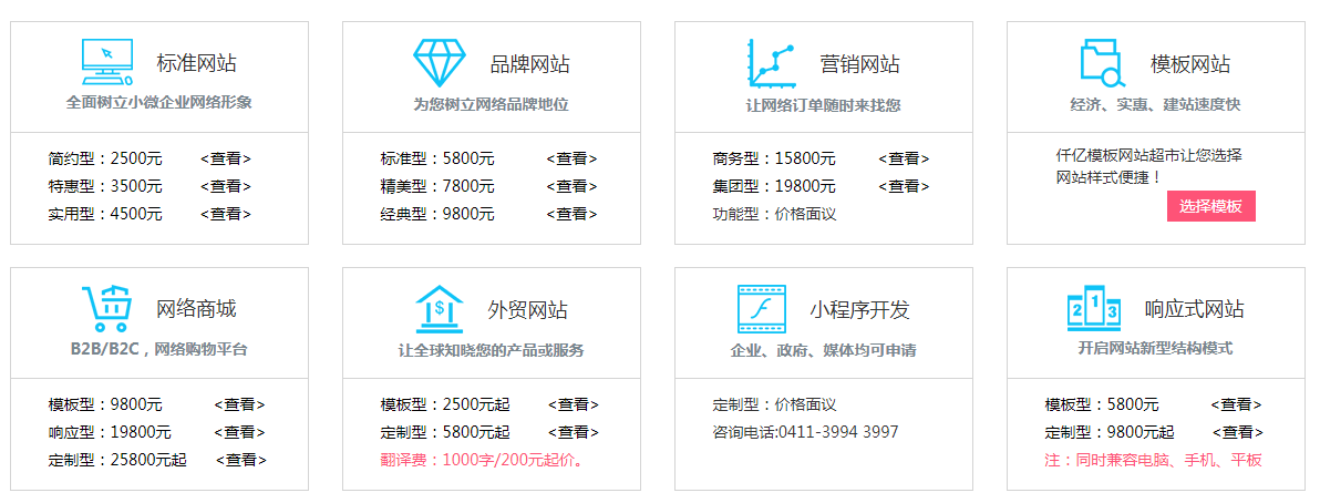 網(wǎng)站建設價(jià)格